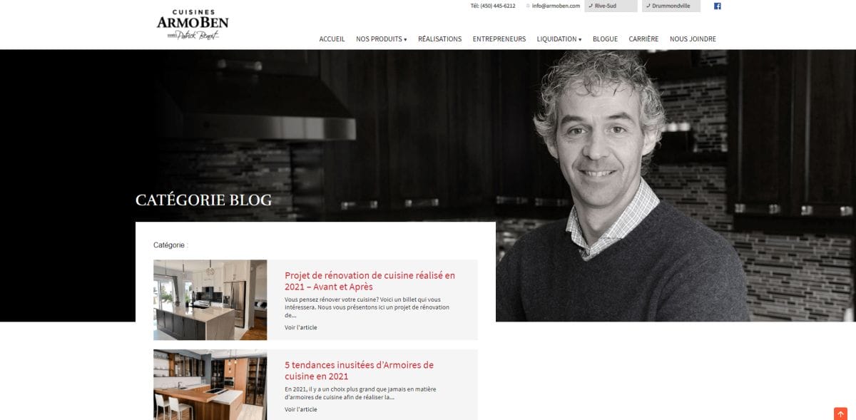 Blogue Cuisines Armoben et fondateur Patrick Benoît